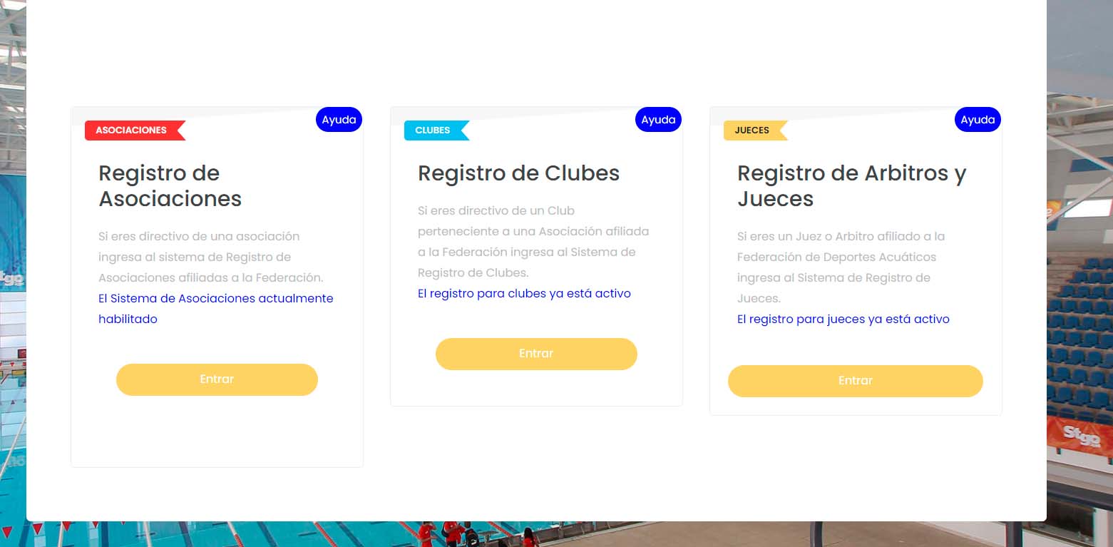 Sistema de gestion para Federaciones